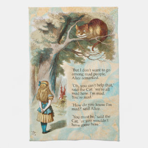 Linge De Cuisine Aventures d'Alice au pays des merveilles Chat du C