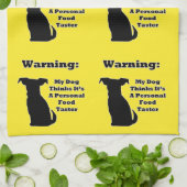 Linge De Cuisine Avertissement Chien (Plié)