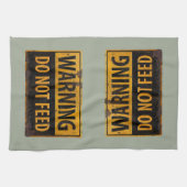 Linge De Cuisine AVERTISSEMENT ne pas se nourrir - avertissement mé (Horizontal)