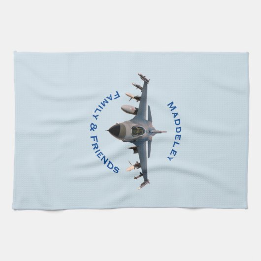 Linge De Cuisine Avion de chasse (Horizontal)