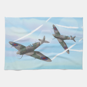 Linge De Cuisine Avion Vintage
