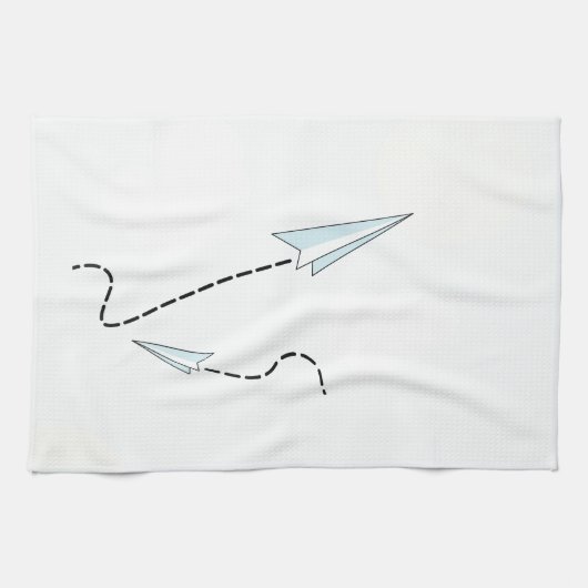 Linge De Cuisine avions à papier (Horizontal)