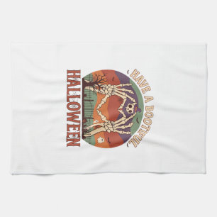 Linge De Cuisine Avoir de Belles Mains de Squelette de Chat Crâne H
