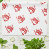 Linge De Cuisine Awesome Rooster de sauce drôle (Plié)