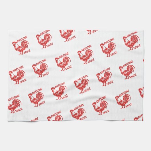 Linge De Cuisine Awesome Rooster de sauce drôle (Horizontal)