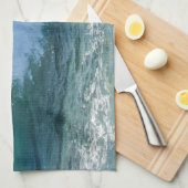 Linge De Cuisine Awesome Wave mer mer mer mer mer nature océan (Quart Plié)