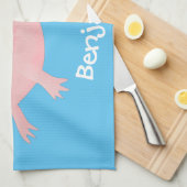 Linge De Cuisine axolotl rose pâle (Quart Plié)