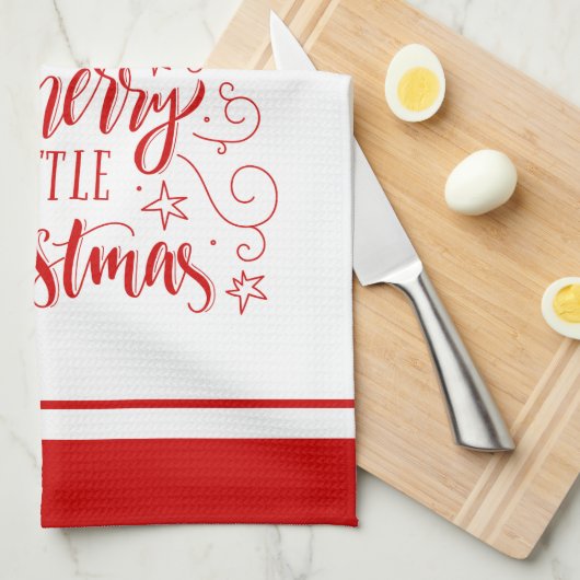 Linge De Cuisine Ayez Une Jolie Petite Typographie De Noël (Quart Plié)