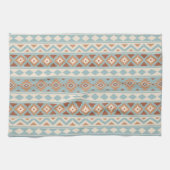 Linge De Cuisine Aztec Essence Ptn IIIb Blue Cream Terracottas (Horizontal)