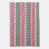 Linge De Cuisine Aztec pattern, stripes. (Vertical)
