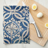 Linge De Cuisine Azulejo portugais vintage (Quart Plié)