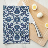 Linge De Cuisine Azulejos Floral Carrelage Motif (Quart Plié)