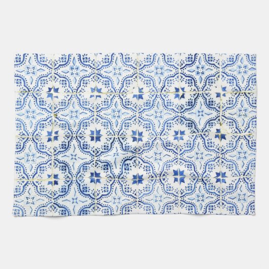 Linge De Cuisine Azulejos, Portuguese Tiles (Horizontal)
