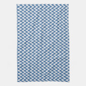 Linge De Cuisine Azure Elegant Chevron Design (Vertical)