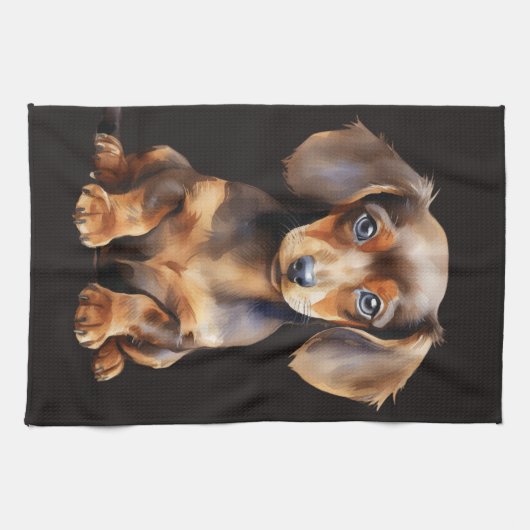 Linge De Cuisine Baby Dachshund (Horizontal)