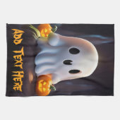 Linge De Cuisine Baby Ghost Déplaisant mignon caractère Halloween (Horizontal)