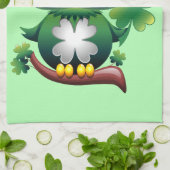 Linge De Cuisine Baby Owl St Patrick Paddy Cartoon (Plié)