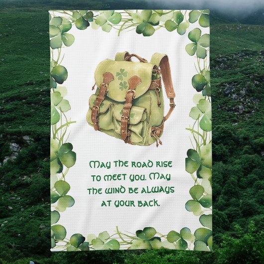 Linge De Cuisine Backpack May the Road Rise Irish Saint Patrick's