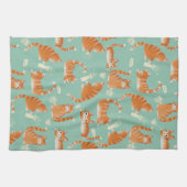 Linge De Cuisine Bad Orange Tabby Chats Qui Frappe Des Choses (Horizontal)