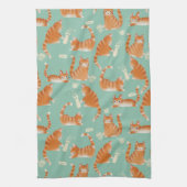 Linge De Cuisine Bad Orange Tabby Chats Qui Frappe Des Choses (Vertical)