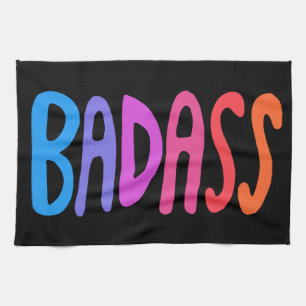 Linge De Cuisine BADASS Cool coloré & Fun BLACK