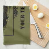 Linge De Cuisine Badge de pêcheur de combat de l'Alaska (Quart Plié)