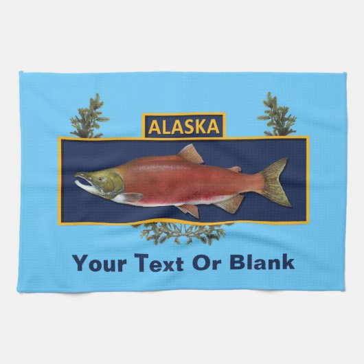 Linge De Cuisine Badge du pêcheur de combat de l'Alaska (Horizontal)