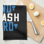 Linge De Cuisine Badminton - Gardez calme et casser dur (Quart Plié)