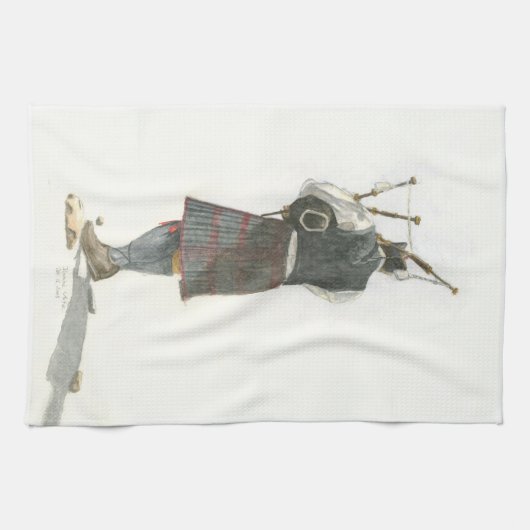 Linge De Cuisine Bagpiper (Horizontal)