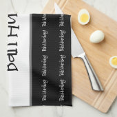 Linge De Cuisine Bah humbug noir noël (Quart Plié)