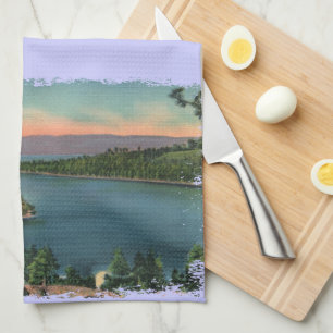 Linge De Cuisine Baie d'Emeraude du lac vintage Tahoe