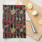 Linge De Cuisine Baies botaniques Red Chokeberry (Quart Plié)