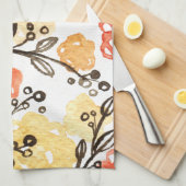 Linge De Cuisine Baies et fleurs (Quart Plié)