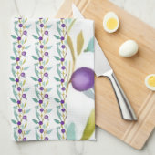 Linge De Cuisine Baies et vignes en pelage (Quart Plié)