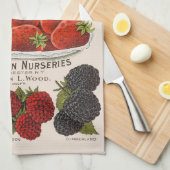 Linge De Cuisine Baies printanières (Quart Plié)