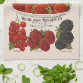 Linge De Cuisine Baies printanières (Plié)