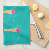 Linge De Cuisine Baigneurs Artistiques - Nager sous l'eau (Quart Plié)