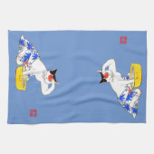 Linge De Cuisine Bain de chat japonais humoristique I (Horizontal)