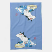Linge De Cuisine Bain japonais de chats humoristique II (Vertical)