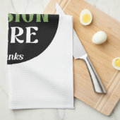 Linge De Cuisine baiser personnalisé, unique, élégant et minimalist (Quart Plié)