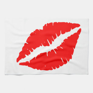 Linge De Cuisine Baiser rouge