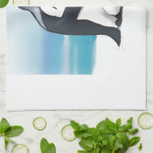 Linge De Cuisine Baisers d'amour de pingouin (Plié)