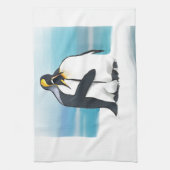 Linge De Cuisine Baisers d'amour de pingouin (Vertical)