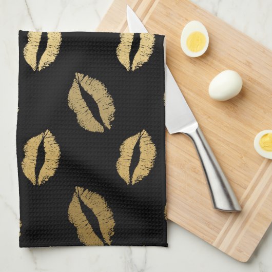 Linge De Cuisine Baisers d'or (Quart Plié)