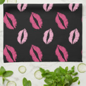 Linge De Cuisine Baisers roses (Plié)