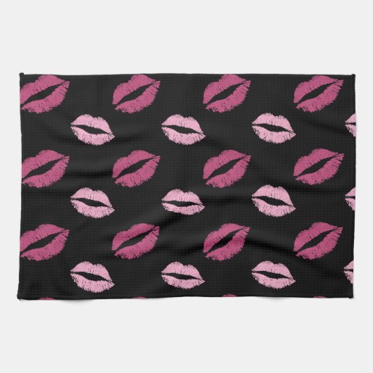 Linge De Cuisine Baisers roses (Horizontal)