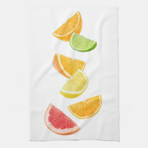 Linge De Cuisine Baisse des tranches d'agrumes