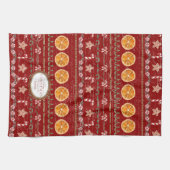 Linge De Cuisine Baking Christmas Memories Nana Aquarelle Rouge (Horizontal)