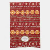 Linge De Cuisine Baking Christmas Memories Nana Aquarelle Rouge (Vertical)