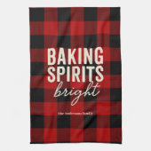 Linge De Cuisine Baking Spirits Bright Buffalo Plaid Christmas (Vertical)